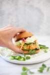 Quick and easy buffalo chicken sandwich. www.lillieeatsandtells.com