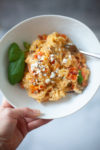Everyone will love this baked feta spaghetti squash dish. www.lillieeatsandtells.com