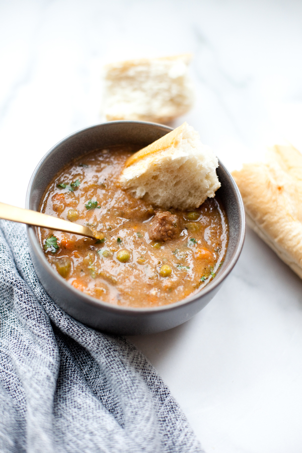 Try this warm and delicious instant pot soup. www.lillieeatsandtells.com