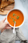 quick and easy tomato soup. www.lillieeatsandtells.com