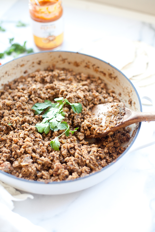 Try this hearty and healthy taco meat. www.lillieeatsandtells.com