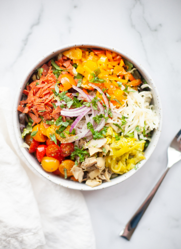 The Italian flavors come through with this chopped salad. www.lillieeatsandtells.com