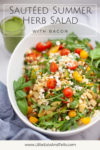 Sautéed Summer Herb Salad www.lillieeatsandtells.com