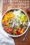 Zesty Italian Chopped Salad www.lillieeatsandtells.com