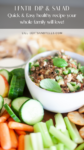 healthy, macro-friendly, lentil dip and salad. www.lillieeatsandtells.com