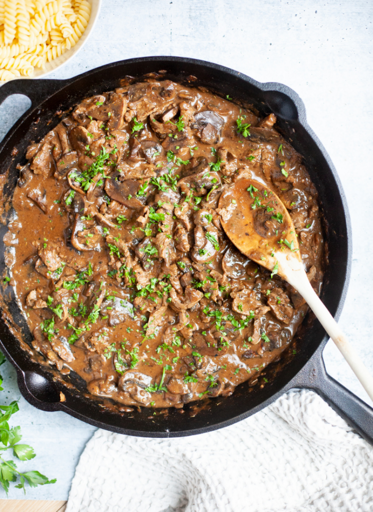 Lighter Beef Stroganoff www.lillieeatsandtells.com
