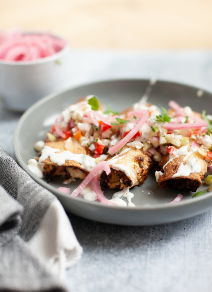 These are the best greek pork taquitos. www.lillieeatsandtells.com