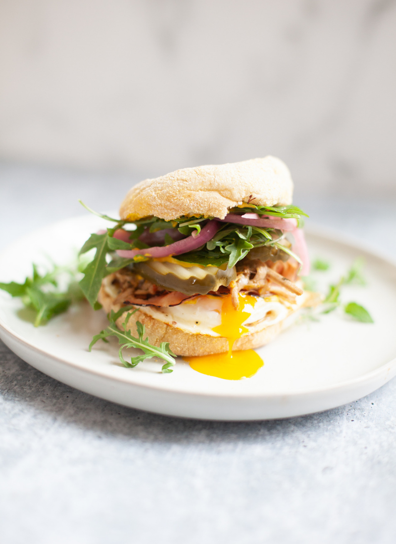 This breakfast sandwich will fit your macros. www.lillieeatsandtells.com