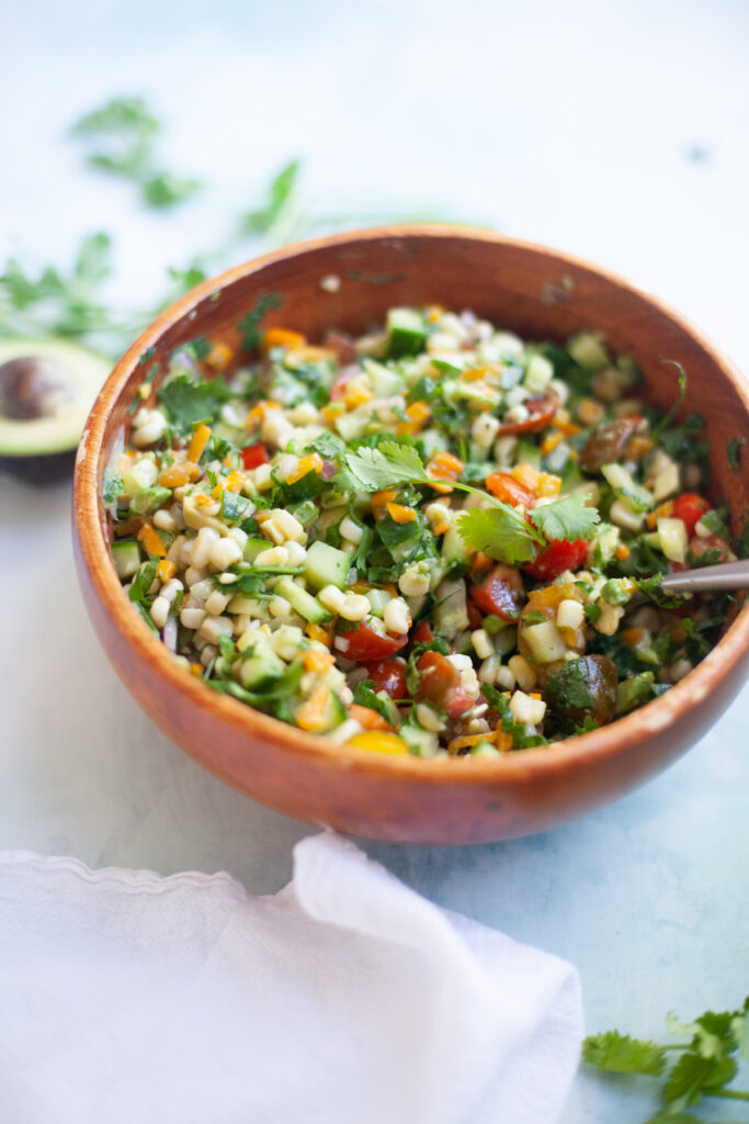 You’ll love the fresh flavors of this easy corn salsa. www.lillieeatsandtells.com