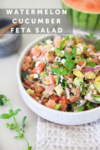 delicious watermelon cucumber feta salad from www.lillieeatsandtells.com