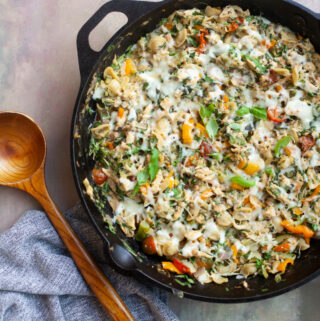www.lillieeatsandtells.com recipe for Garden Veggie and Herb Orecchiette