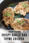 Crispy Garlic and Thyme Chicken recipe by www.lillieeatsandtells.com