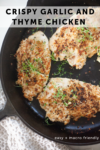 Crispy Garlic and Thyme Chicken recipe by www.lillieeatsandtells.com