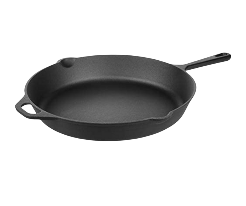 My favorite giant cast iron skillet is great for everyone who loves to cook for a crowd. www.lillieeatsandtells.com