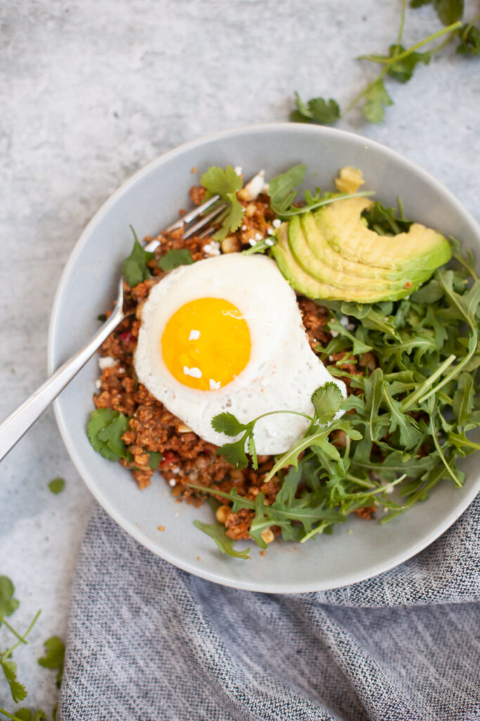 Meatless Mexican Cauliflower Fried Rice recipe by www.lillieeatsandtellscom.bigscoots-staging.com