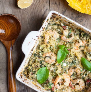 Baked Ricotta Spaghetti Squash with Shrimp recipe by www.lillieeatsandtellscom.bigscoots-staging.com