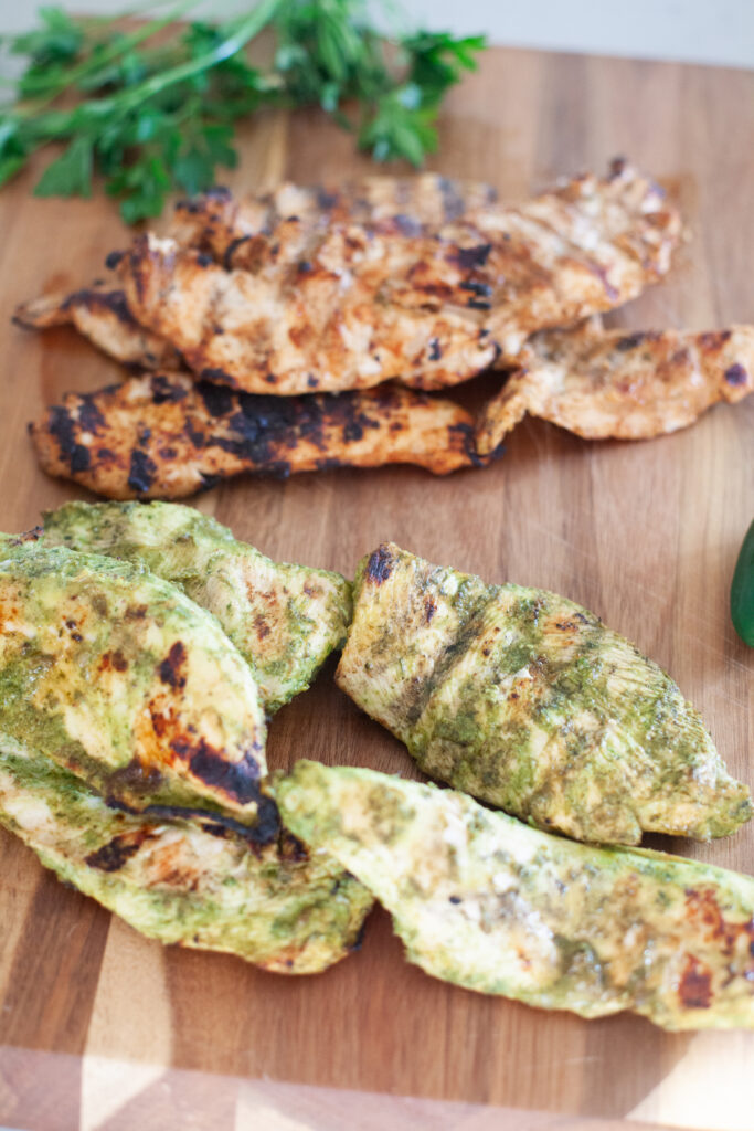 Green Goddess Grilled Chicken by www.lillieeatsandtells.com