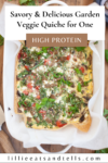 Pinterest for garden veggie quiche.