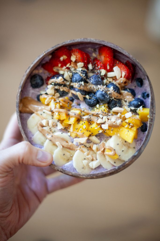This macro-friendly protein "Acai" bowl is the perfect sweet treat or filling meal. www.lillieeatsandtells.com