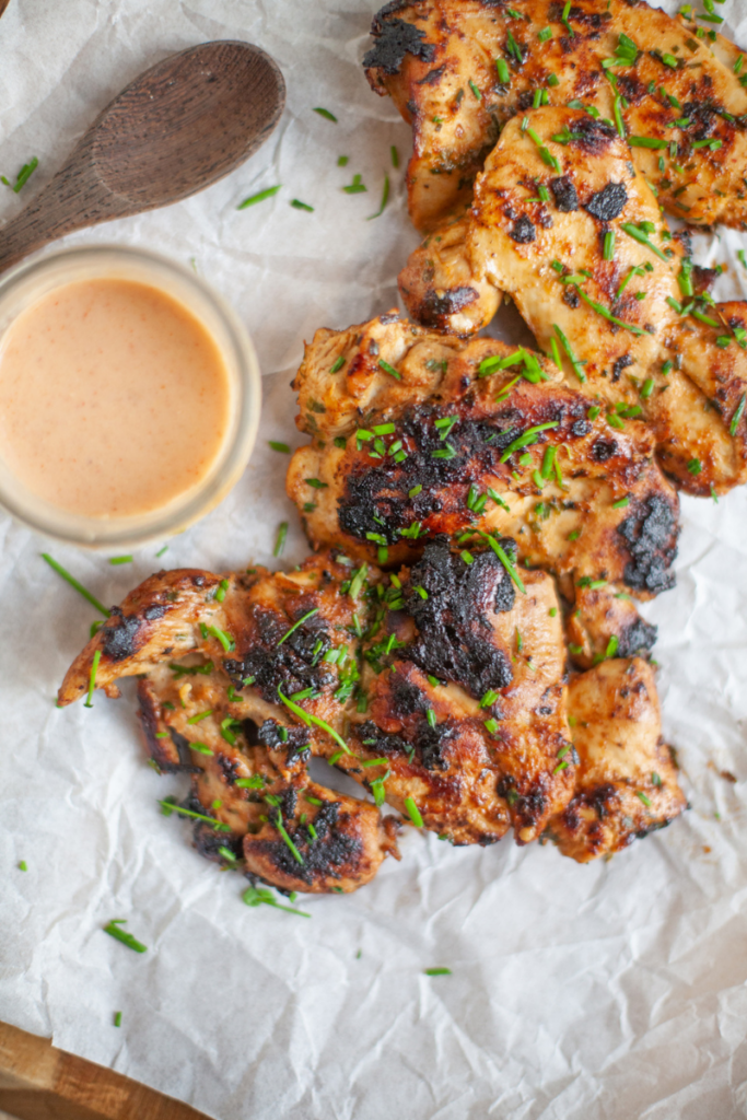 You are going to love these BBQ soy ginger chicken thighs. www.lillieeatsandtells.com