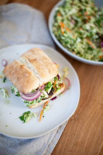 Don't miss out on this recipe for my macro-friendly Green Goddess Veggie Turkey Burger on Ciabatta. www.lillieeatsandtells.com