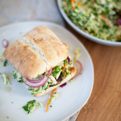 Don't miss out on this recipe for my macro-friendly Green Goddess Veggie Turkey Burger on Ciabatta. www.lillieeatsandtells.com