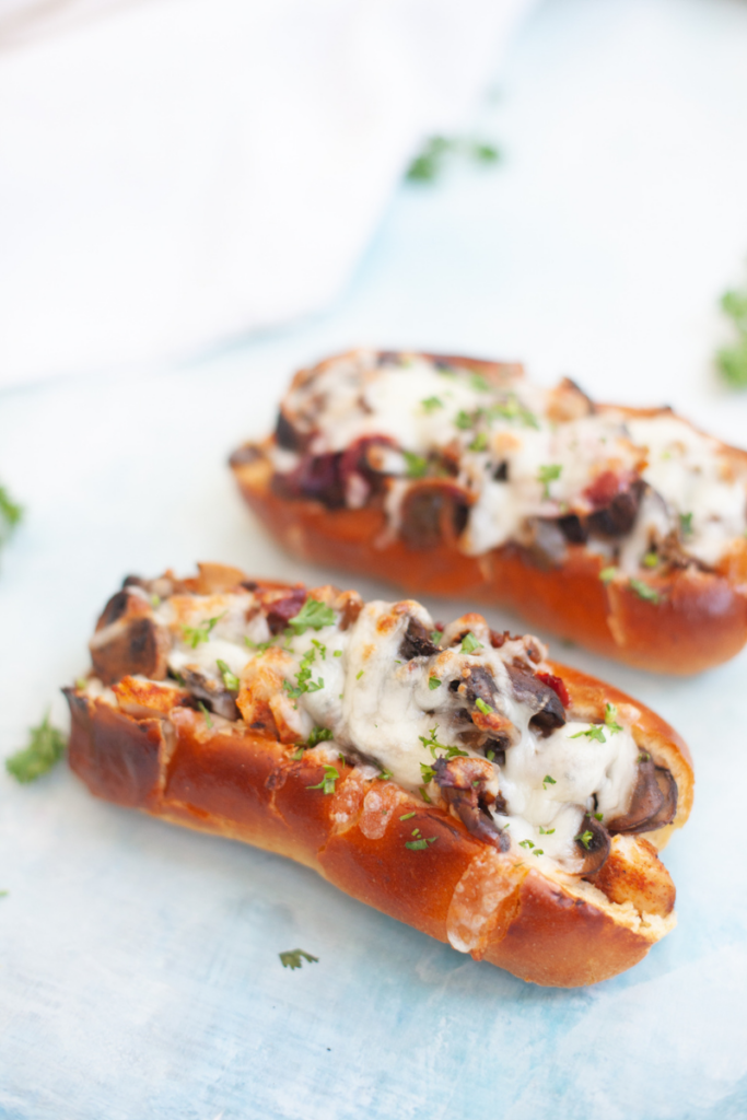 feed your family quickly with this healthy philly sandwich made from a rotisserie chicken www.lillieeatsandtells.com