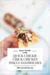 quick rotisserie chicken philly sandwiches www.lillieeatsandtells.com