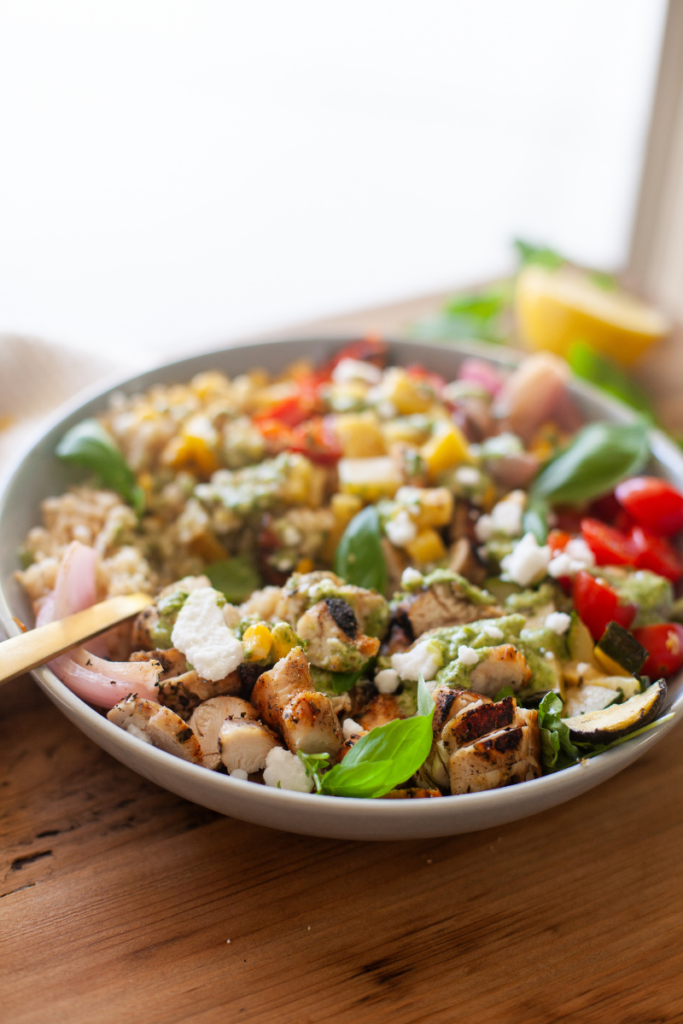 celebrate summer with a grill bowl www.lillieatsandtells.com