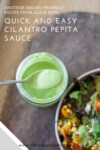 macro-friendly cilantro pepita sauce www.lillieatsandtells.com