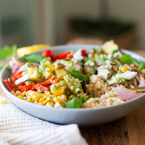 quick and easy summer grill bowl www.lillieatsandtells.com