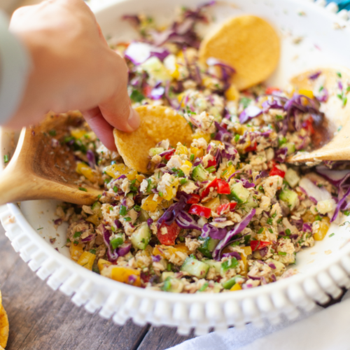 macro-friendly salad www.lillieatsandtells.com