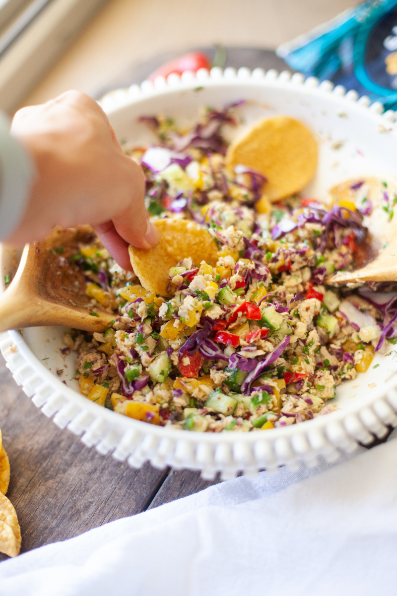 macro-friendly salad www.lillieatsandtells.com