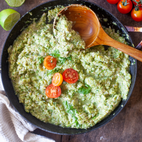 substitute zucchini rice for salad www.lillieatsandtells.com