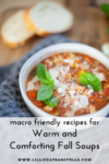 healthy soups for fall www.lillieatsandtells.com