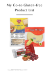 GF product list www.lillieeatsandtells.com