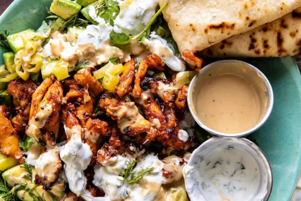 Low Carb Tzatziki Chicken Bowl