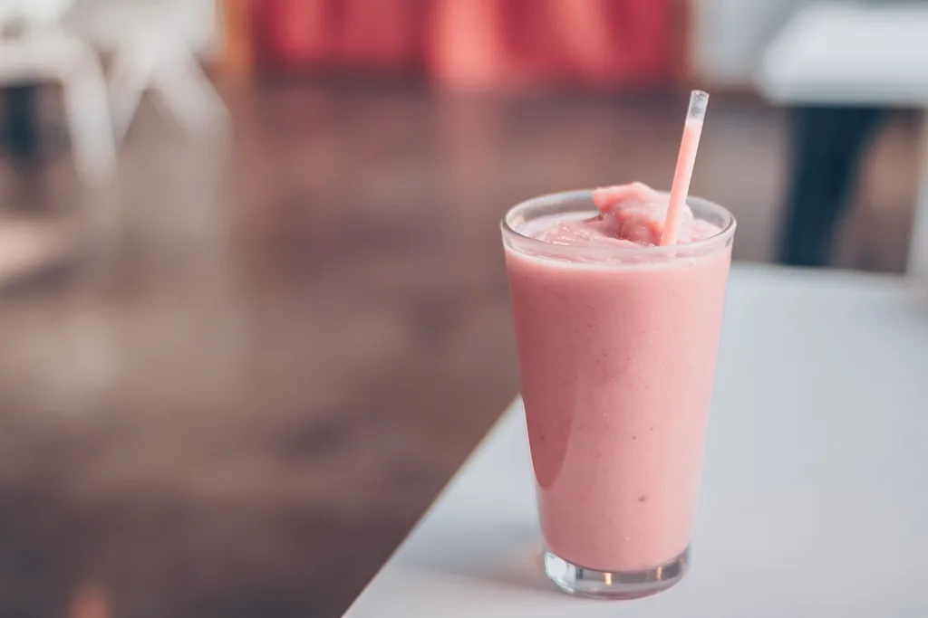 Peanut Butter and Jelly Protein Smoothie