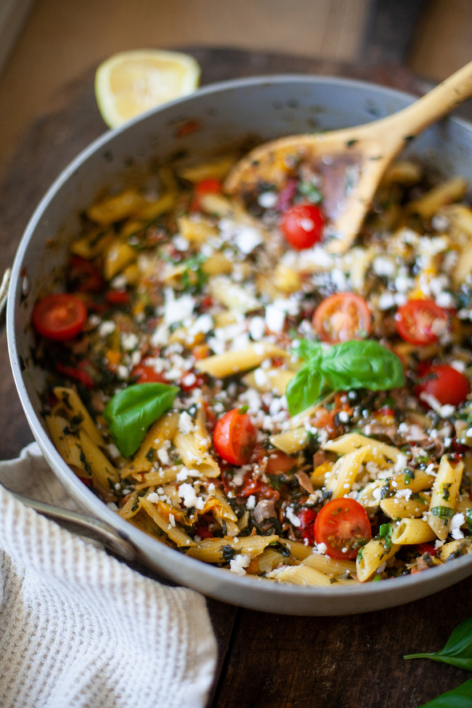 macro skillet pasta www.lillieeatsandtells.com