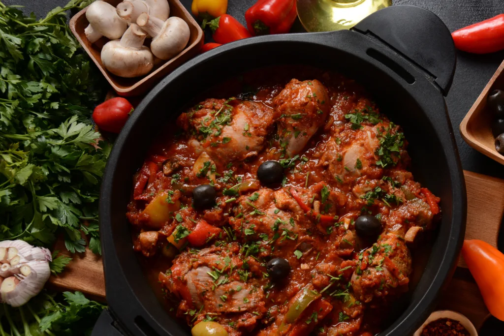 Lazy Crockpot Mozarella Chicken