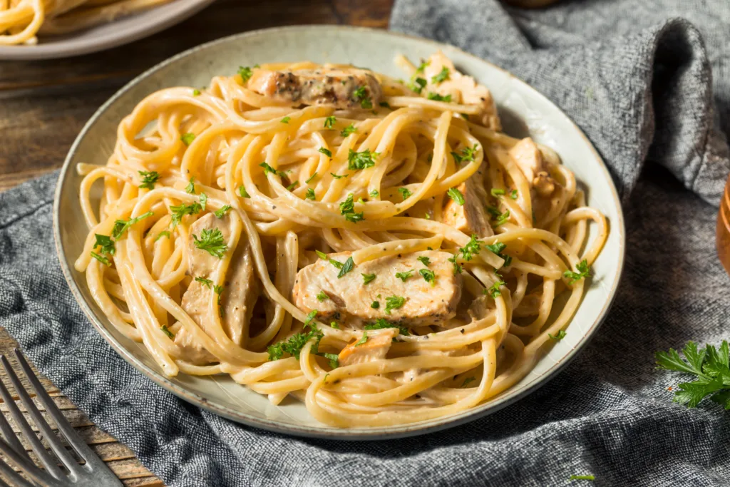 Low-Fat Chicken Alfredo