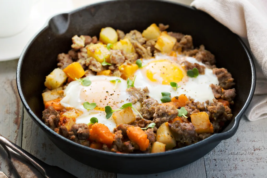 High Protein Sweet Potato Hasherole