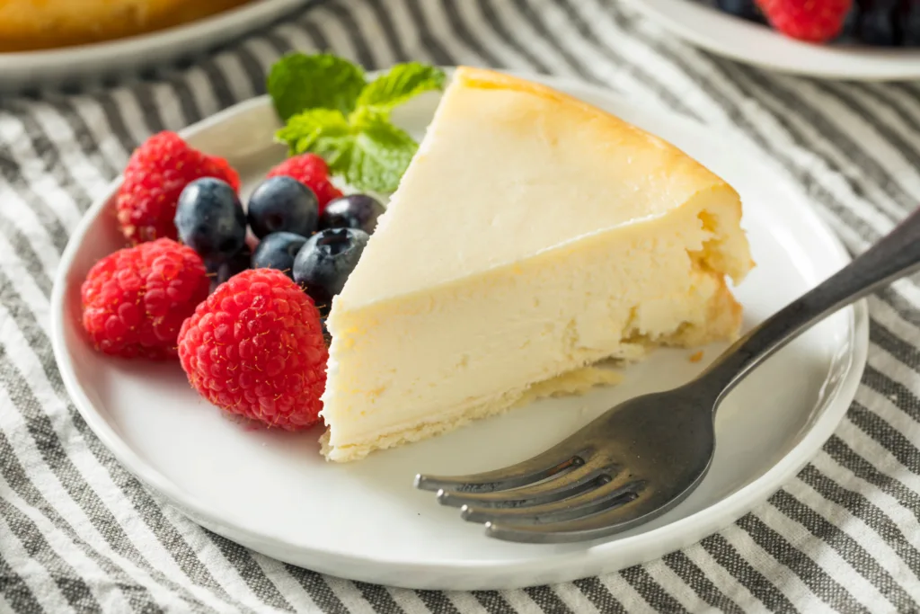 Protein Baked Vanilla Cheesecake