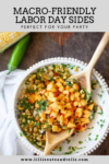 This Fresh Charred Corn and Peach Salad is soo good. www.lillieeatsandtells.com
