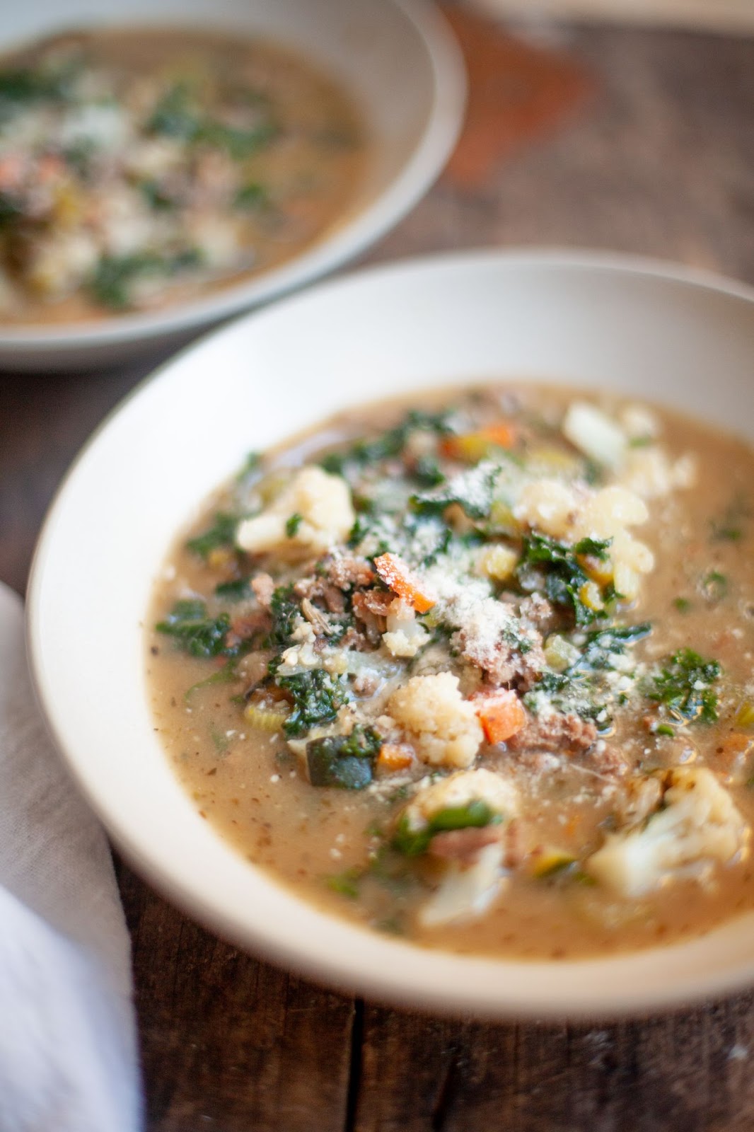 Delicious and yummy bowl of macro-friendly soup by Lillie Eats and Tells