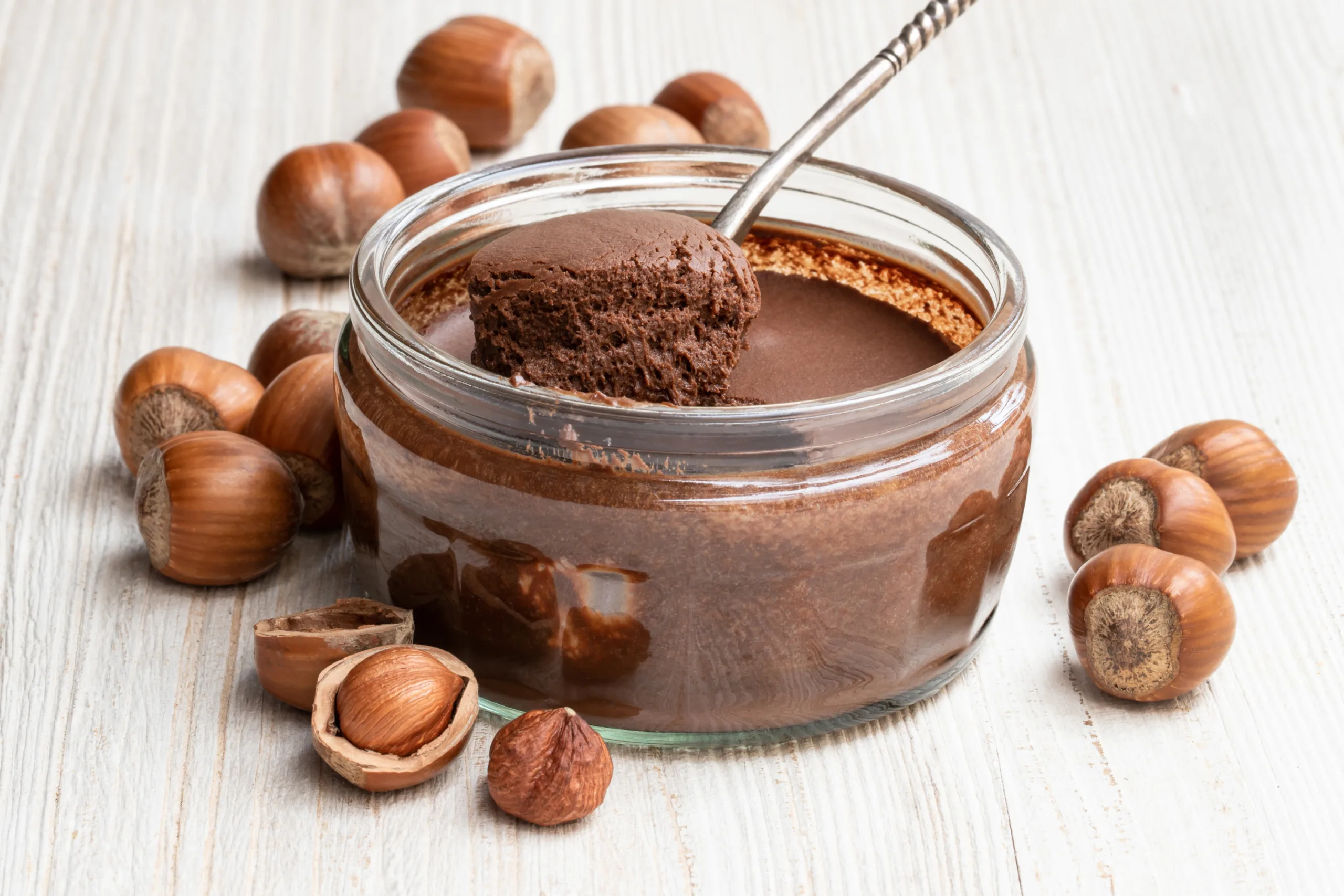 Silky Hazelnut Mousse - 17g Fat, 27g Carbs, 3g Protein and 269 Calories