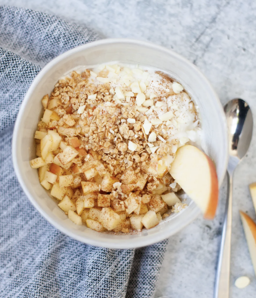 Apple Crisp Cottage Cheese Bowl