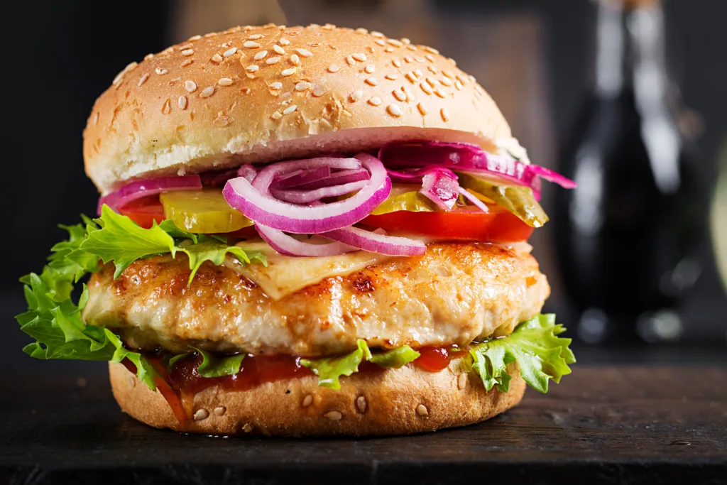 High-Protein Hot Chicken Sandwich
