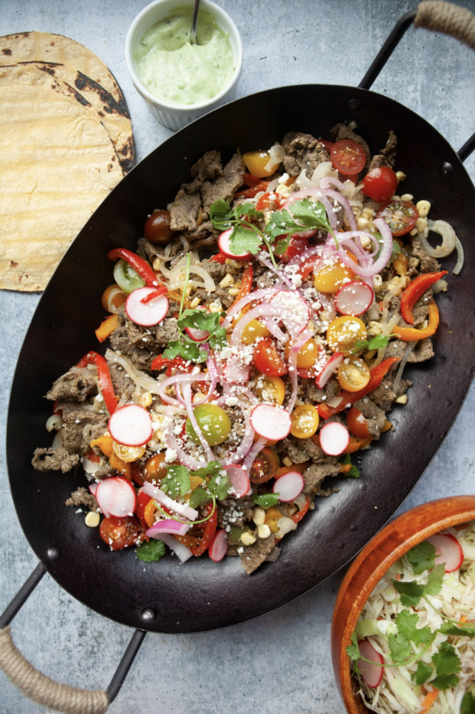 Skillet with sauce from Lillie Eats and Tells