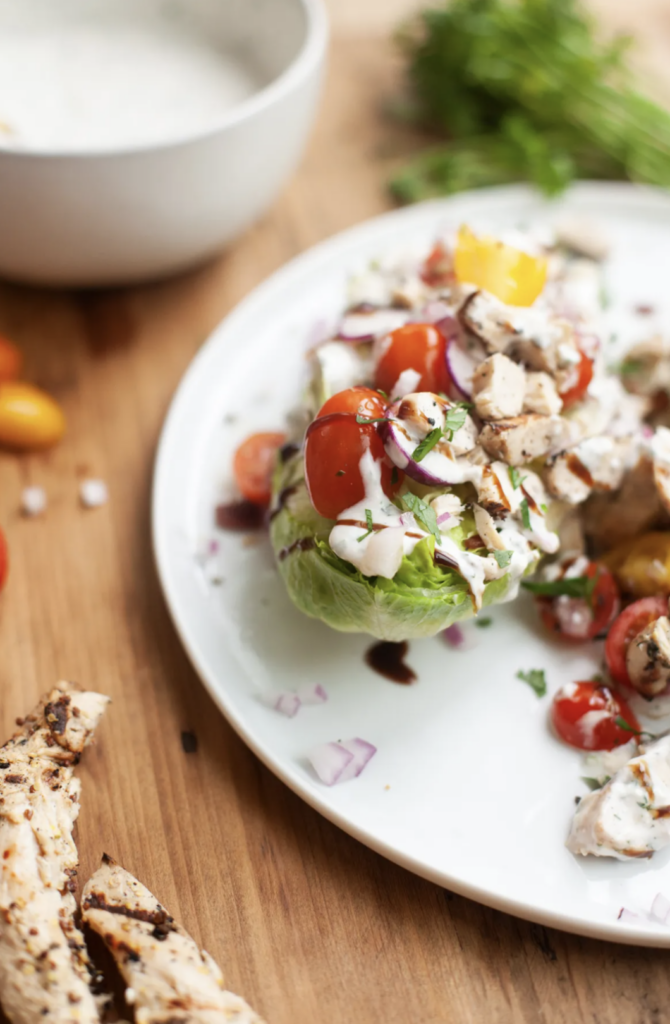 Wedge Salad with Creamy Blue Cheese Dressing: Macro-Friendly Favorites for Your Easter Meal